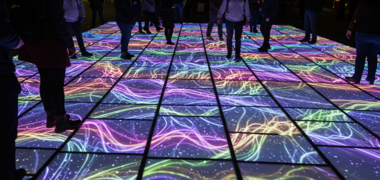 Dancing Underfoot: The Unexpected Poetry of Floor LED Screens